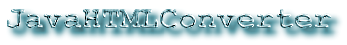 JavaHTMLConverter Title