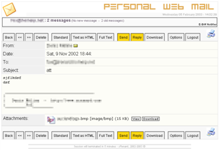 Mail with attachement