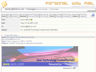 Mail with HTML